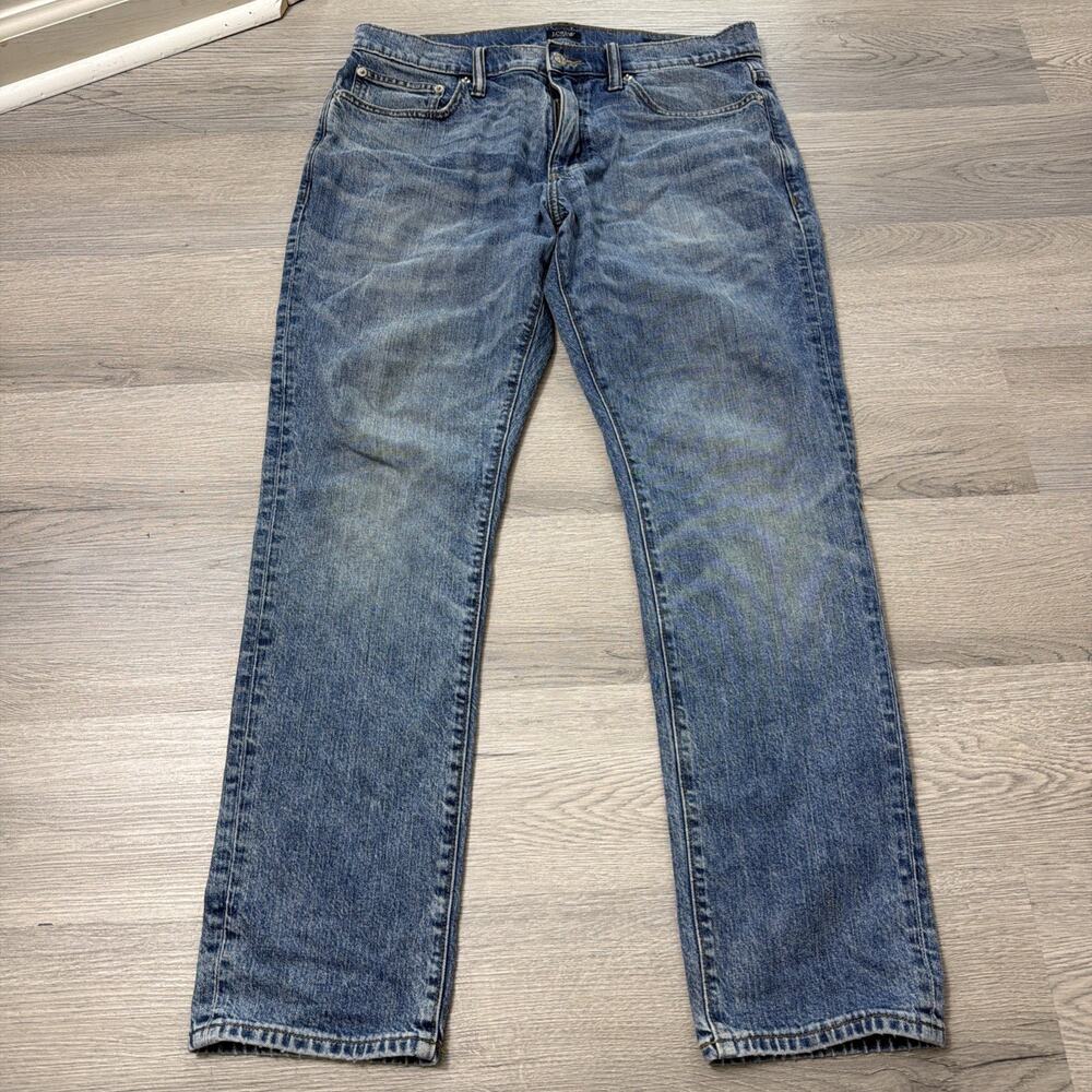 J.Crew Flex Athletic Fit Jeans Men's 33x30 Medium Wash Stretch Denim Pants